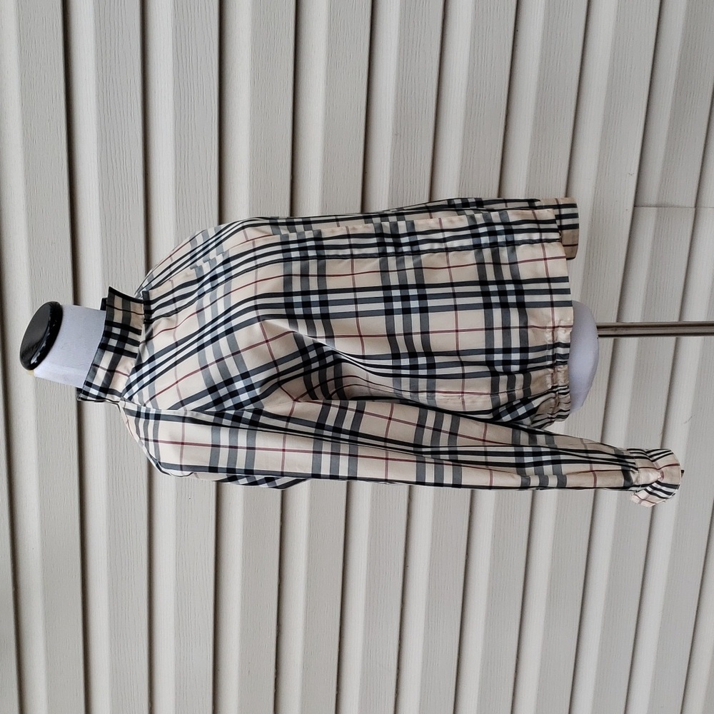 AUTHENTICATED BURBERRY CHECK PLAID LIGHTWEIGHT JACKET WINDBREAKER - Picture 2 of 13